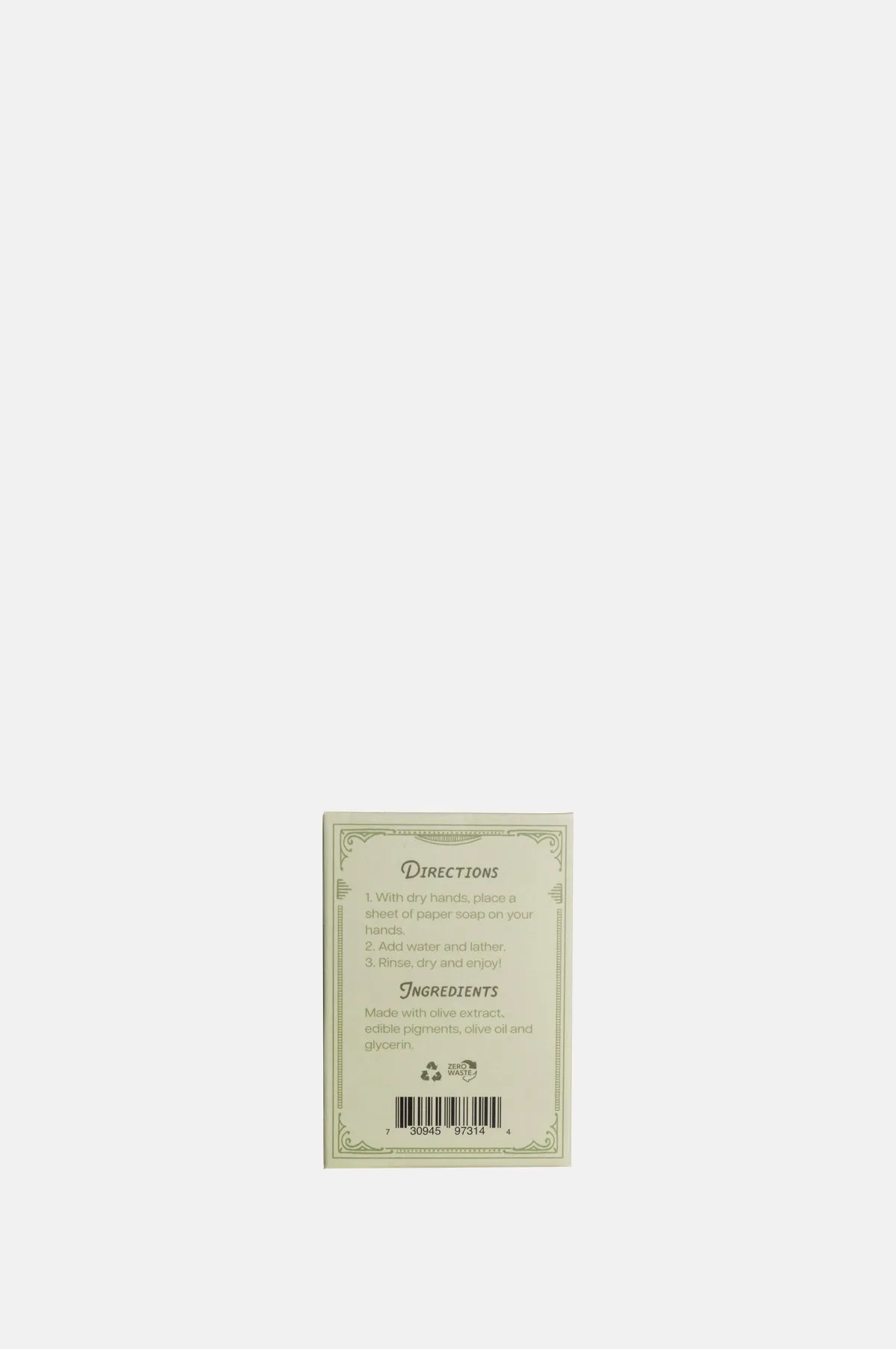 Olive Oil Paper Soap
