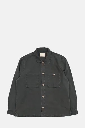 Patch Overshirt Charcoal Hemp Canvas