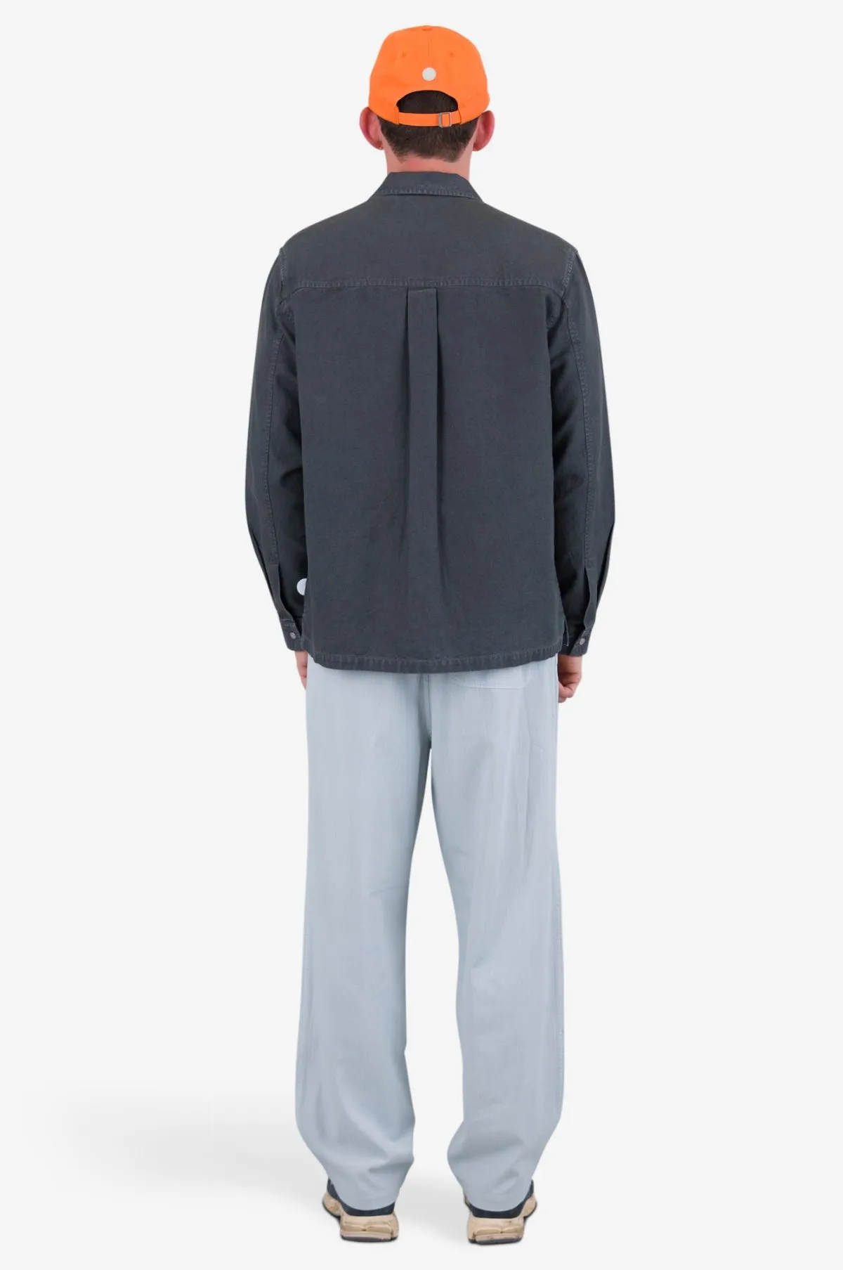 Patch Overshirt Charcoal Hemp Canvas