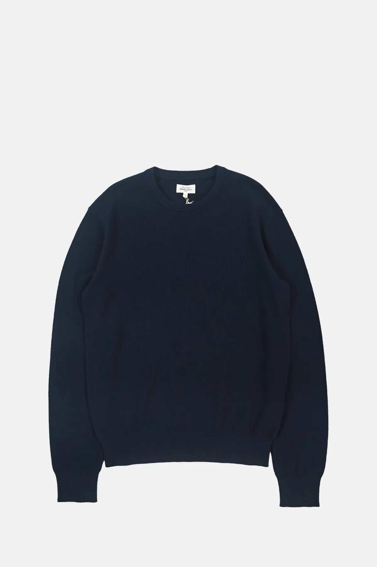 Pique Crew Pullover Navy