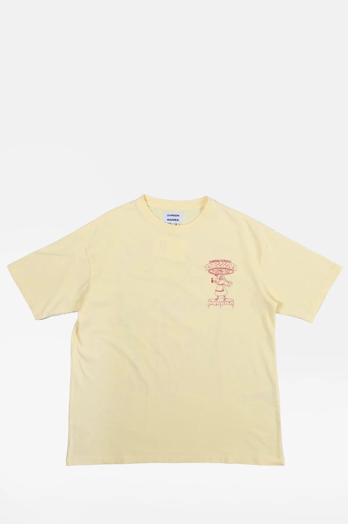 Pizza Party Boyfriend Tee Yellow