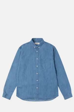 Raeburn Button Down Shirt Light Washed Denim