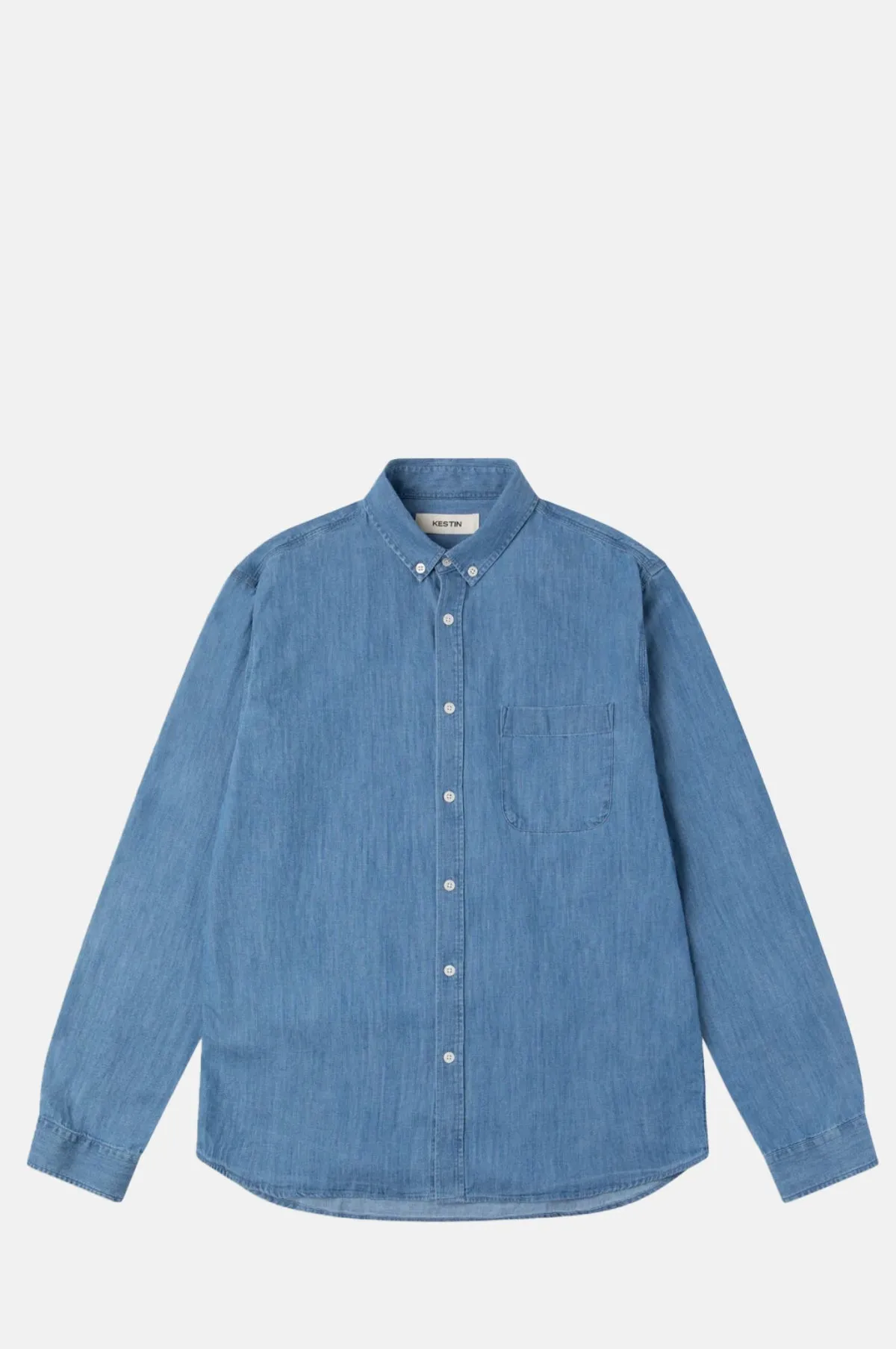 Raeburn Button Down Shirt Light Washed Denim