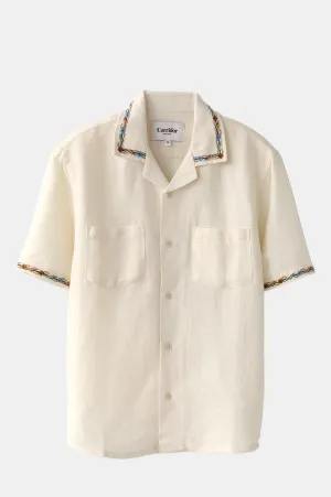 Rose Chain SS Camp Shirt Natural