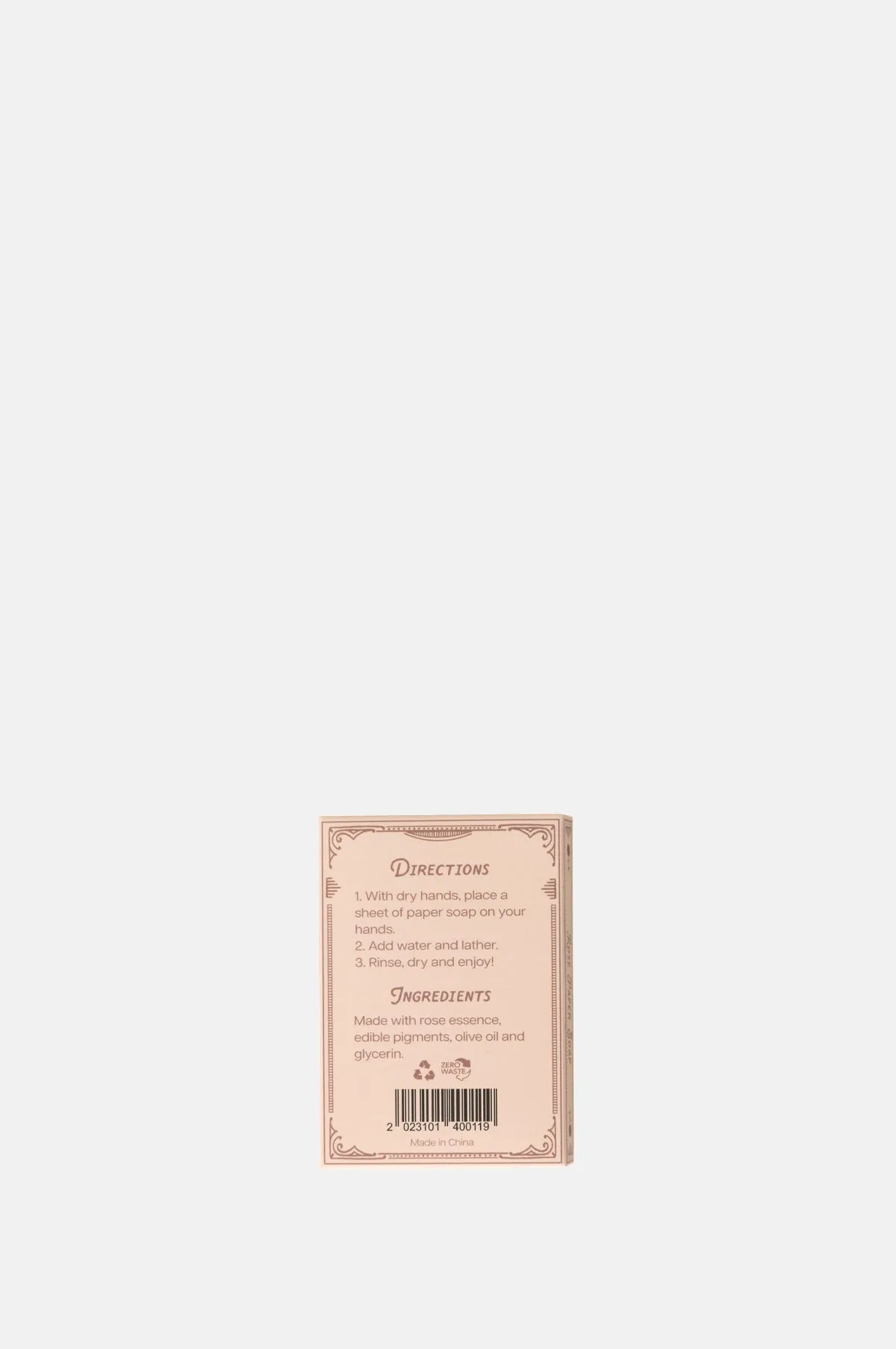 Rose Scent Paper Soap