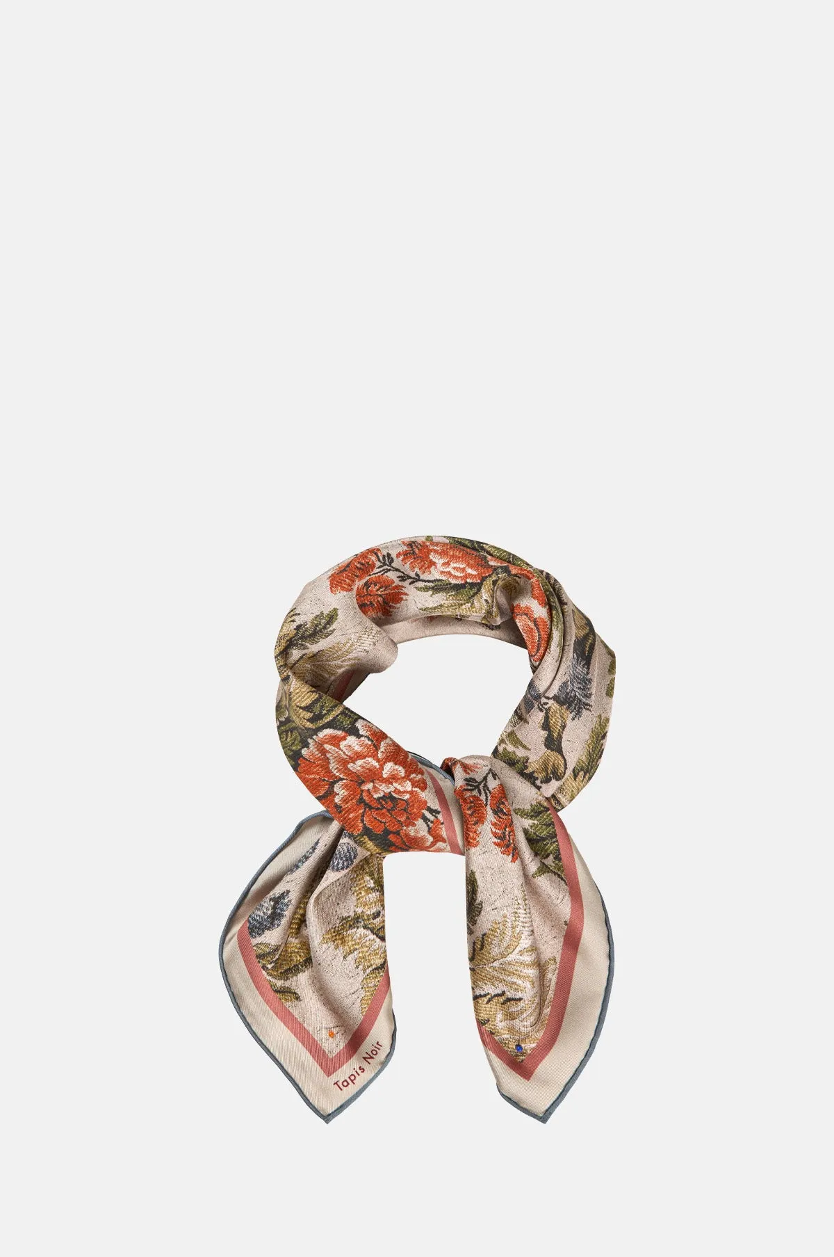 Small Classical Peach Flower Scarf