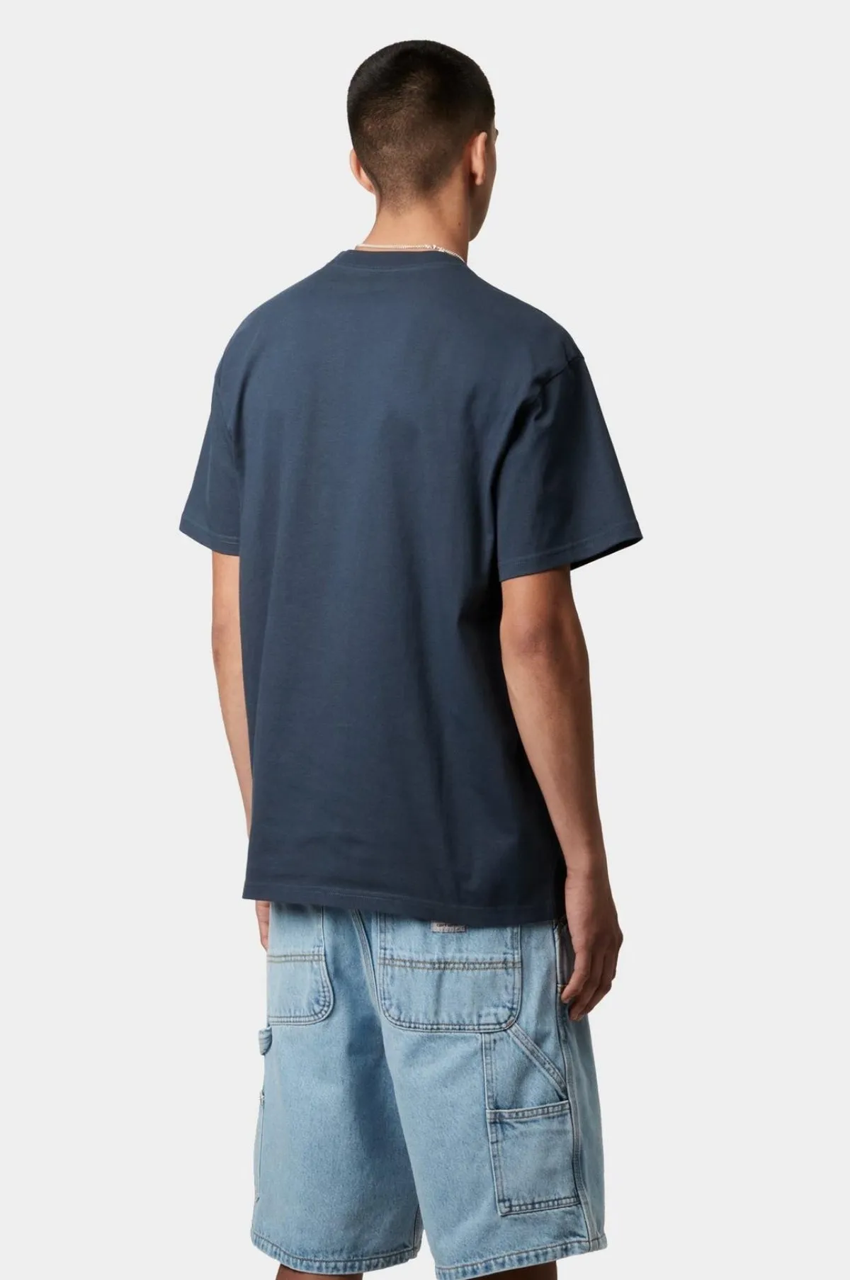 S/S Chase T-Shirt Dusky Blue/Gold
