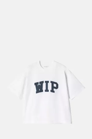 S/S WIP T-Shirt White/Dusky Blue