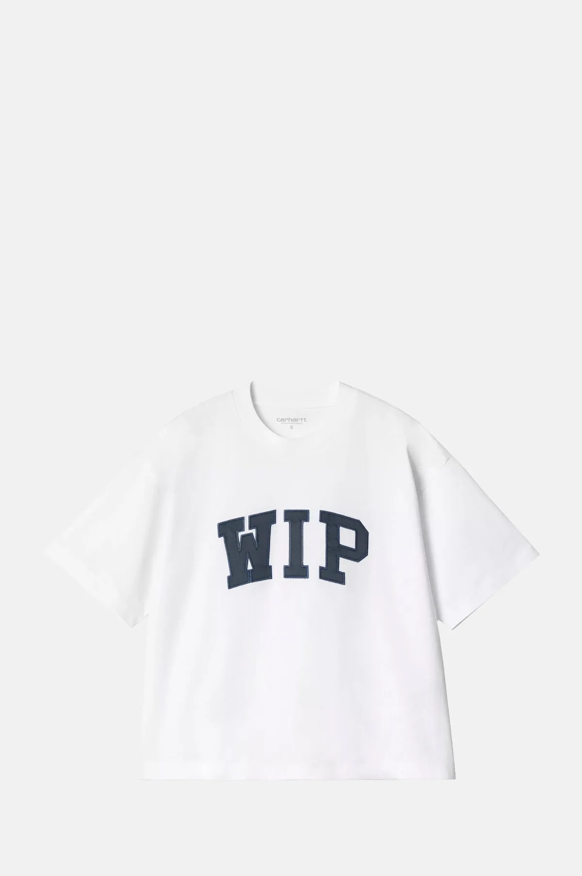 S/S WIP T-Shirt White/Dusky Blue