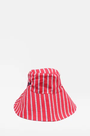 Sun Hat Red Stripe
