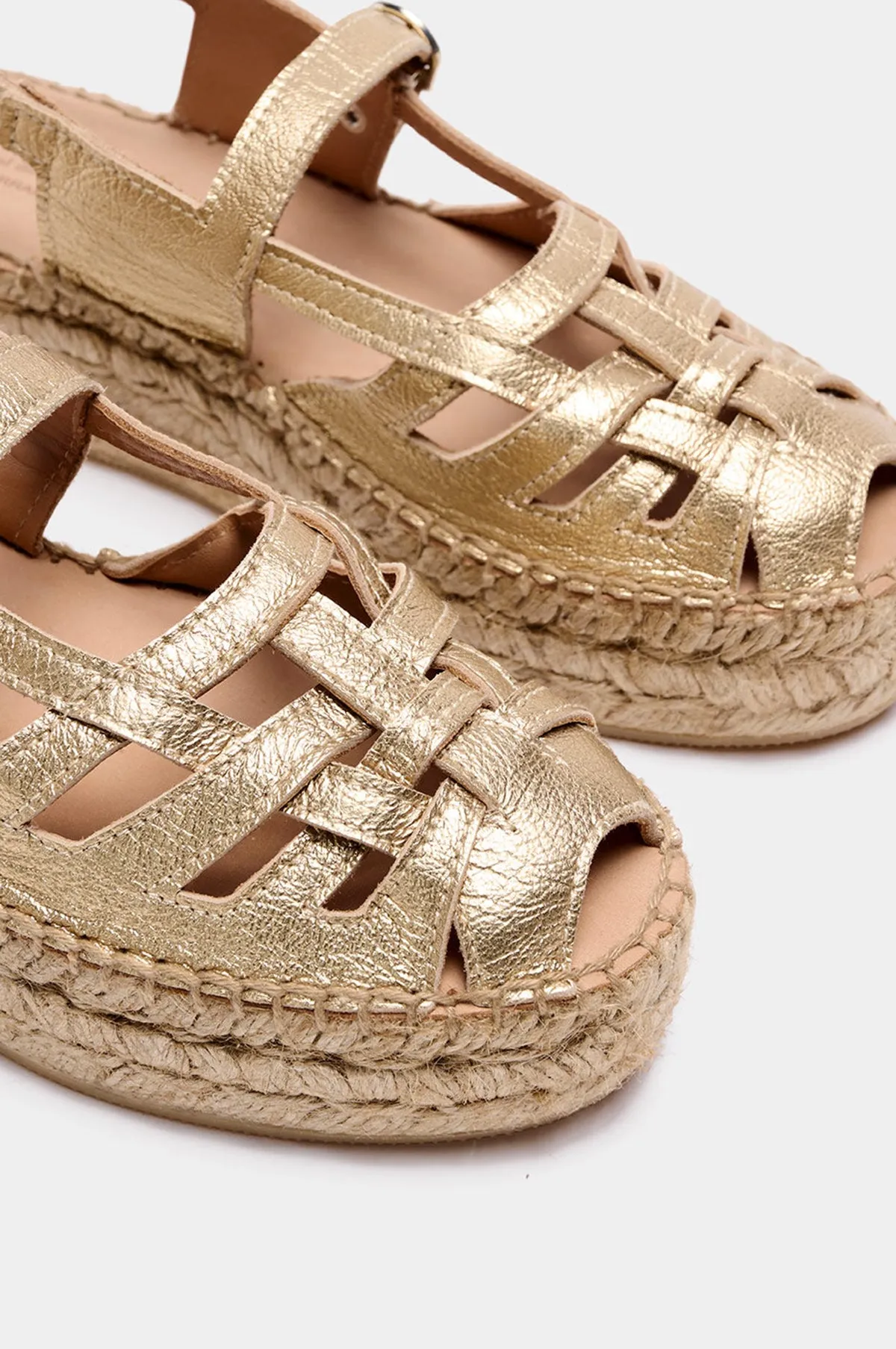 Thalis Light Gold Espadrilles