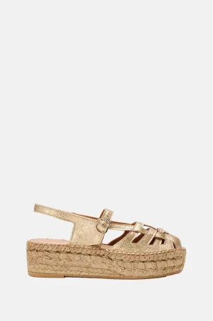 Thalis Light Gold Espadrilles