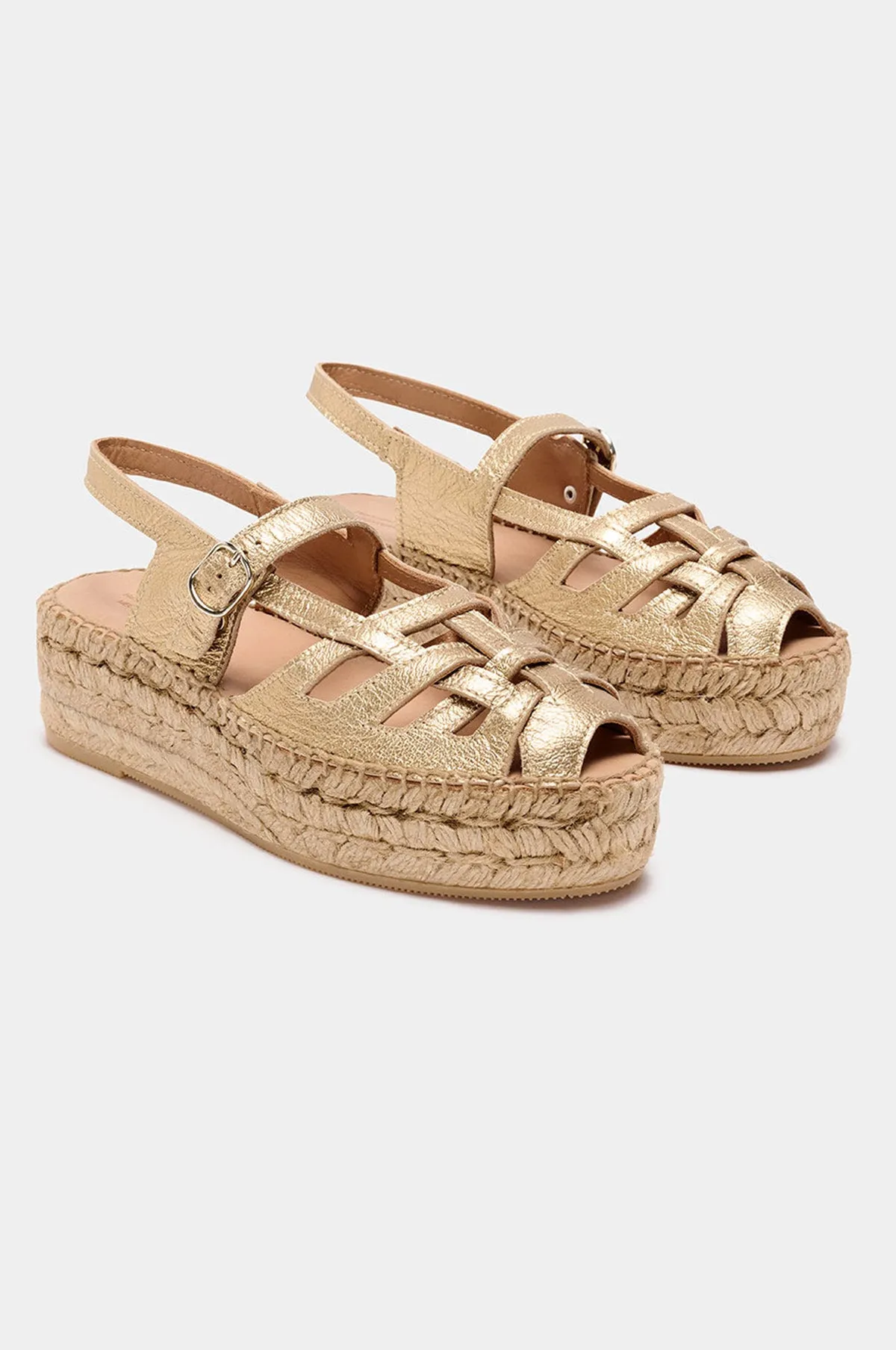 Thalis Light Gold Espadrilles