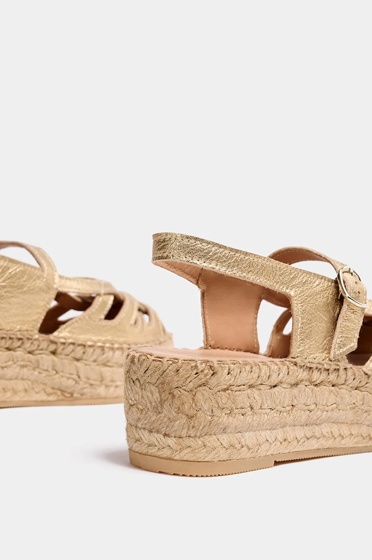 Thalis Light Gold Espadrilles
