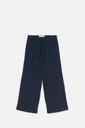 Towel Elasticated Trousers Navy