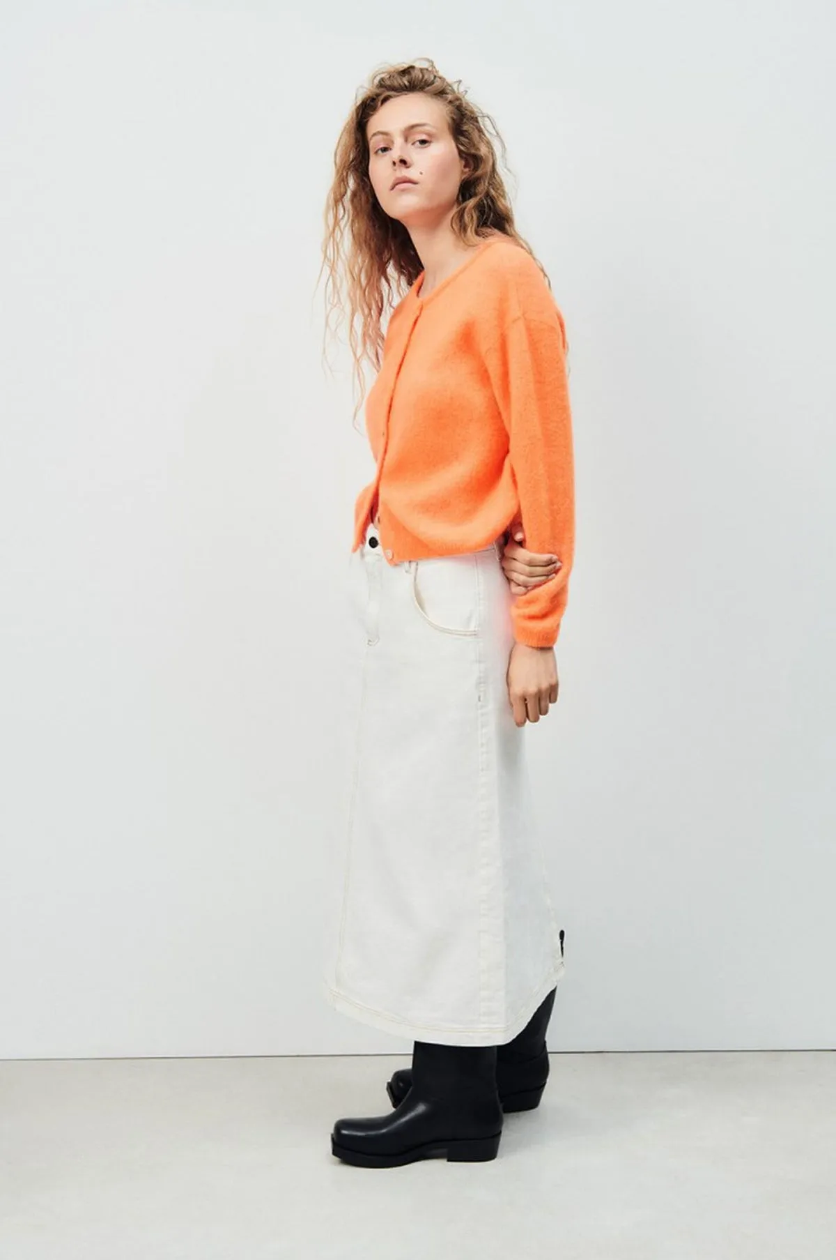 Vitow Cardigan Carotte Fluo Chine