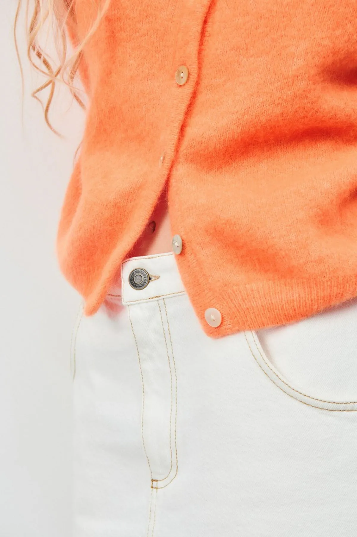 Vitow Cardigan Carotte Fluo Chine