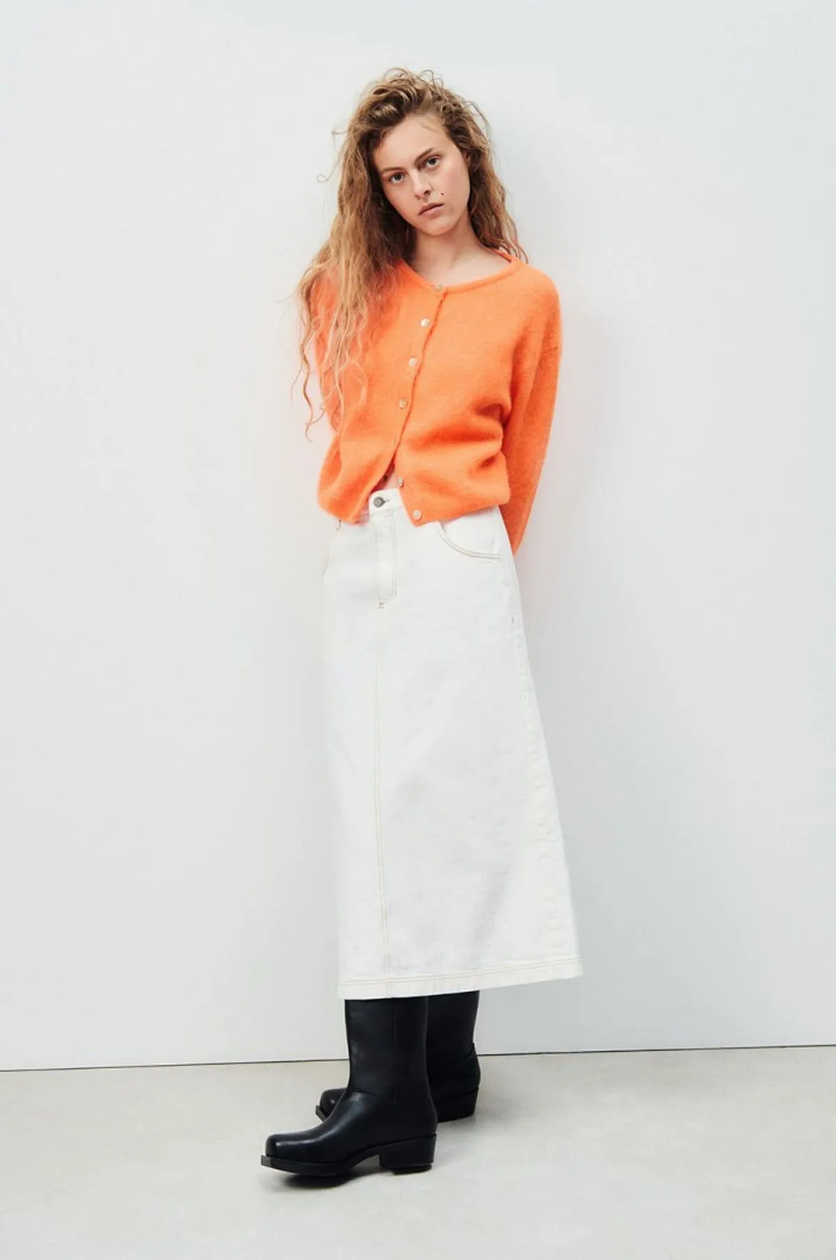 Vitow Cardigan Carotte Fluo Chine