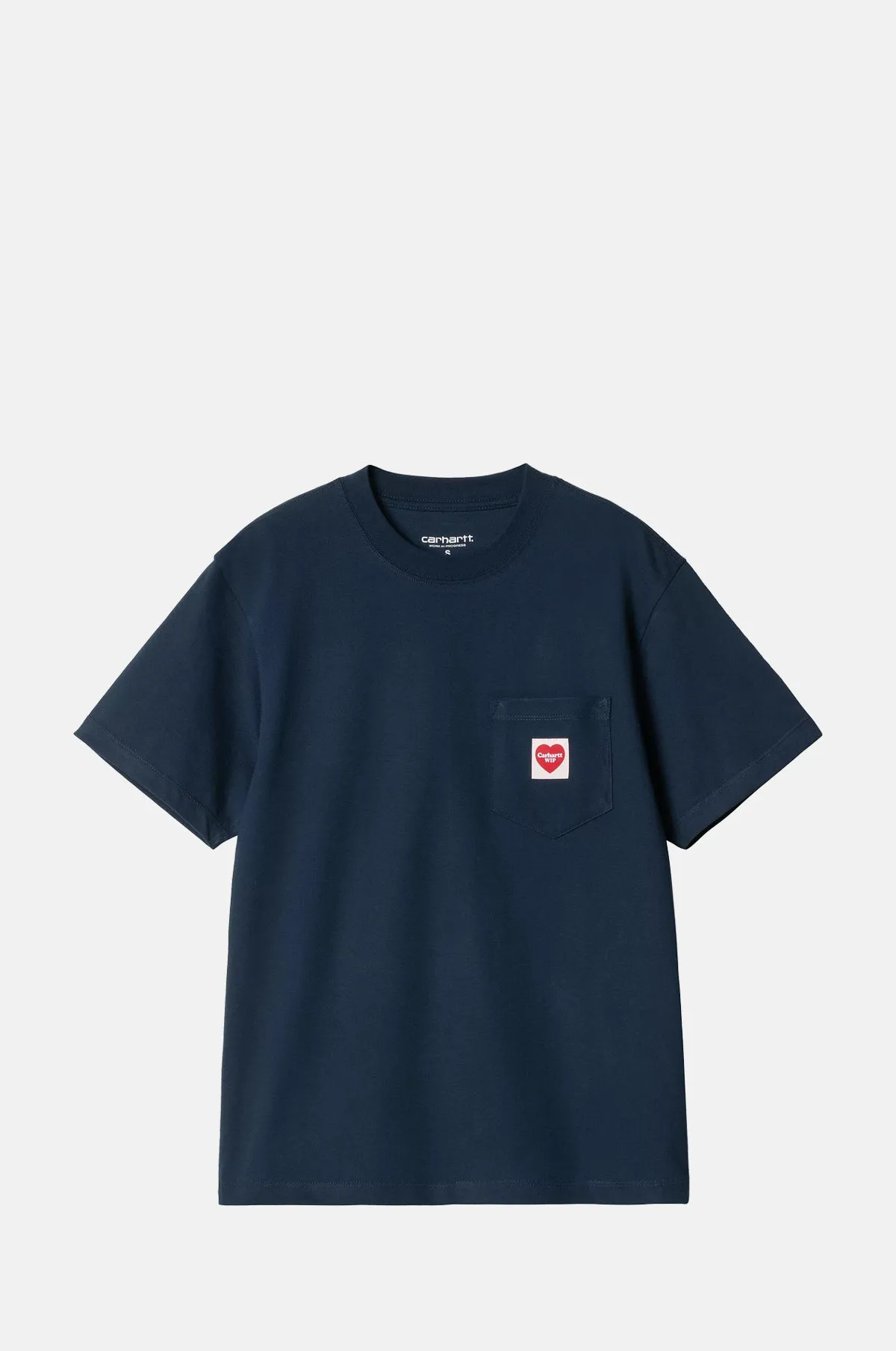 W's S/S Pocket Heart T-Shirt Ink/Red